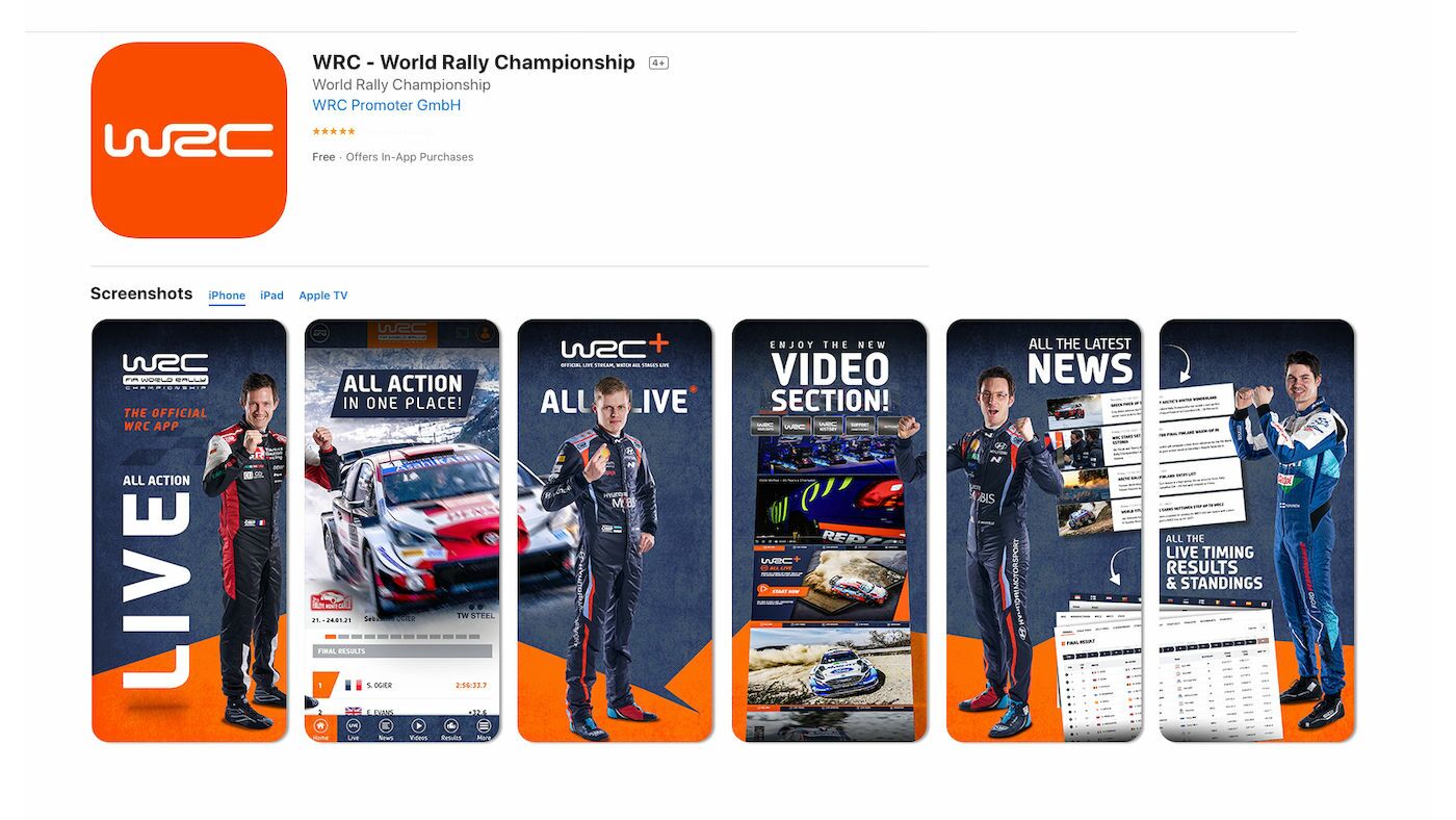 DOWNLOAD THE OFFICIAL WRC APP
